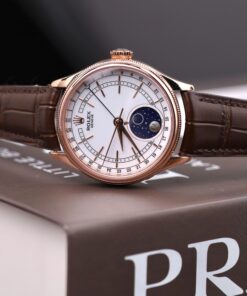 Đồng hồ Rolex Cellini Moonphase Replica 11 bọc vàng thật 18K nhà máy KZ 39mm (1)