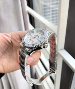 Đồng hồ Rolex Yacht Master nam dây kim loại máy cơ nhật giá rẻ fake 11 40mm