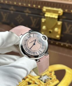 Đồng hồ nữ Cartier Ballon Bleu Replica 11 màu hồng máy pin nhà máy AF 33mm (2)