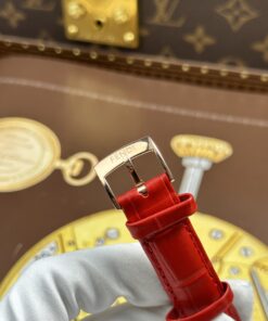 Đồng hồ nữ Fendi Crazy Carats Replica 11 mặt khảm xà cừ hồng dây da 36mm (2)