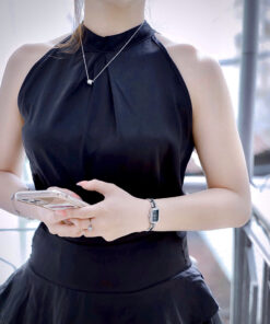 Đồng Hồ Chanel Premiere H2163 Nữ Dây Kim Loại Đính Đá Like Auth 20x26mm