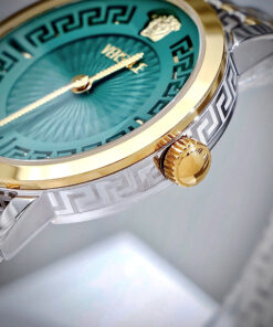 Đồng Hồ Versace VE6C00623 Greca Time nữ demi mặt xanh ngọc like auth 35mm