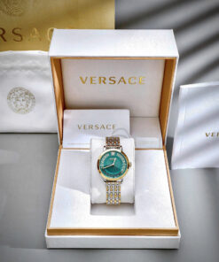 Đồng Hồ Versace VE6C00623 Greca Time nữ demi mặt xanh ngọc like auth 35mm
