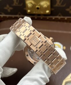 Đồng hồ Audemars Piguet Replica 11 Royal Oak Flying Tourbillon 26530OR mặt xám vỏ mạ vàng hồng 41mm (2)