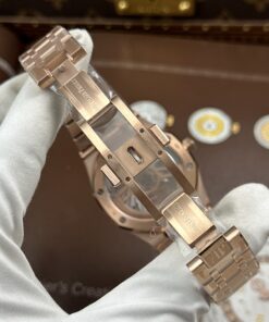 Đồng hồ Audemars Piguet Replica 11 Royal Oak Flying Tourbillon 26530OR mặt xám vỏ mạ vàng hồng 41mm (2)