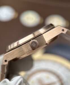 Đồng hồ Audemars Piguet Replica 11 Royal Oak Flying Tourbillon 26530OR mặt xám vỏ mạ vàng hồng 41mm (2)