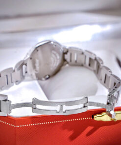 Đồng hồ Cartier Ballon Bleu nữ đính full đá cọc số la mã dây kim loại fake cao cấp 33mm