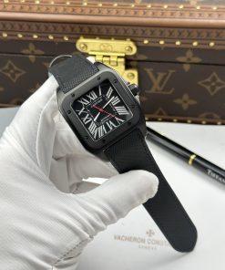 Đồng hồ Cartier Santos Rep 11 vỏ thép mạ DLC máy cơ tự động 51.1×41 (1)