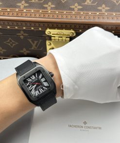 Đồng hồ Cartier Santos Rep 11 vỏ thép mạ DLC máy cơ tự động 51.1×41 (1)