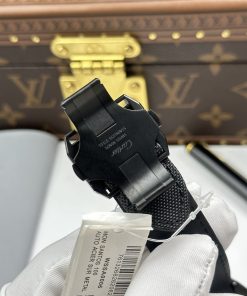 Đồng hồ Cartier Santos chế tác vỏ thép mạ DLC viền vàng hồng 51.1×41 (2)