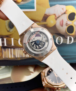 Đồng hồ Hublot Orlinski nam dây cao su trắng máy nhật giá rẻ fake cao cấp 40mm