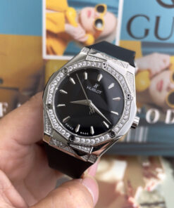 Đồng hồ Hublot Orlinski nam đính đá dây cao su máy nhật giá rẻ fake cao cấp 40mm
