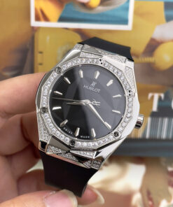 Đồng hồ Hublot Orlinski nam đính đá dây cao su máy nhật giá rẻ fake cao cấp 40mm