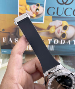 Đồng hồ Hublot Orlinski nam đính đá dây cao su máy nhật giá rẻ fake cao cấp 40mm