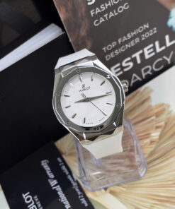 Đồng hồ Hublot Orlinski nam trắng dây cao su máy nhật giá rẻ fake cao cấp 40mm