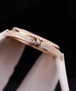 Đồng hồ Patek Philippe Aquanaut 5067 Replica 11 vỏ bọc vàng 18K đính full moissanite 35 (2)