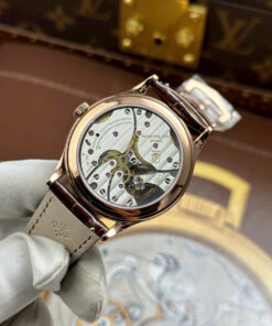 Đồng hồ Patek Philippe Rep 11 Calatrava 6119R mặt trắng vỏ mạ vàng hồng 39mm (1)
