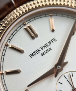 Đồng hồ Patek Philippe Rep 11 Calatrava 6119R mặt trắng vỏ mạ vàng hồng 39mm (1)