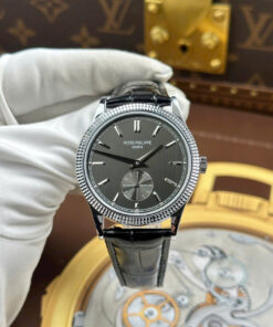 Đồng hồ Patek Philippe Replica 11 Calatrava 6119 mặt xám bộ máy cơ Thuỵ Sỹ 39mm (2)