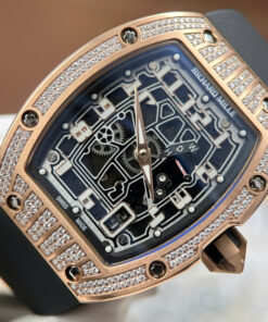 Đồng hồ Richard Mille RM67-01 Rep 11 máy cơ Thuỵ Sỹ vỏ đính full kim cương moissanite 38.7×47 (2)