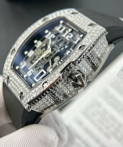 Đồng hồ Richard Mille RM67-01 chế tác đính full kim cương moissanite HongKong 38.7×47 (2)