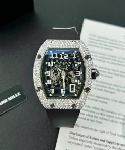 Đồng hồ Richard Mille RM67-01 chế tác đính full kim cương moissanite HongKong 38.7×47 (2)