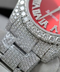 Đồng hồ Rolex Datejust Supreme chế tác đính full kim cương moissanite 41mm (2)