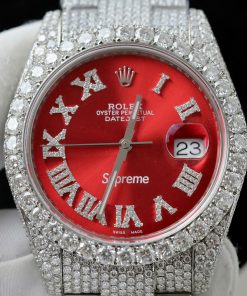 Đồng hồ Rolex Datejust Supreme chế tác đính full kim cương moissanite 41mm (2)