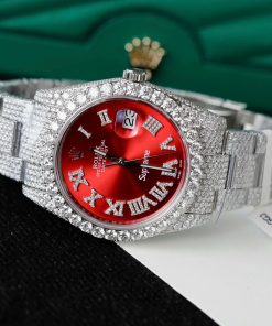 Đồng hồ Rolex Datejust Supreme chế tác đính full kim cương moissanite 41mm (2)
