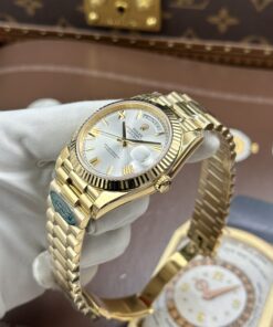 Đồng hồ Rolex Day-Date Replica 11 mặt bạc máy calibre 3255 Thuỵ Sỹ xưởng RC 40mm (2)