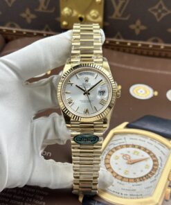Đồng hồ Rolex Day-Date Replica 11 mặt bạc máy calibre 3255 Thuỵ Sỹ xưởng RC 40mm (2)