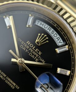Đồng hồ Rolex Day-Date Replica cao cấp mặt đen máy calibre 3255 Thuỵ Sỹ xưởng RC 40mm (2)