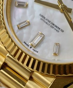 Đồng hồ Rolex Day-Date chế tác mặt MOP bọc vàng thật 40mm (2)