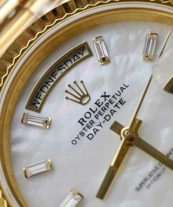 Đồng hồ Rolex Day-Date chế tác mặt MOP bọc vàng thật 40mm (2)