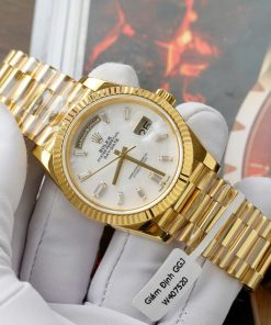 Đồng hồ Rolex Day-Date chế tác mặt MOP bọc vàng thật 40mm (2)