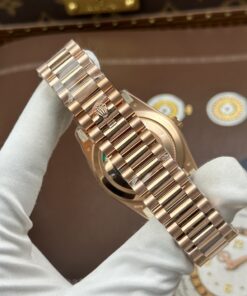 Đồng hồ Rolex Day-Date chế tác mặt trắng sứ trọng lượng 212 gram chuẩn auth xưởng RC 40mm (2)