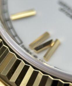 Đồng hồ Rolex Day-Date nam chế tác mặt trắng sứ máy calibre 3255 Thuỵ Sỹ xưởng RC 40mm (2)