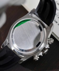 Đồng hồ Rolex Daytona mặt xám chế tác đính kim cương moissanite baguette 40mm (2)