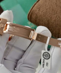 Đồng hồ Rolex Yacht-Master II chếc tác bọc vàng + mặt số đính full moissantie HongKong 40mm (2)