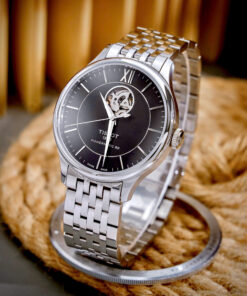Đồng hồ Tissot Tradition Open Heart Powermatic 80 Mặt Đen Máy Lộ Cơ Fake 11 40mm