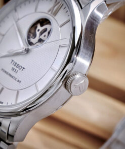 Đồng hồ Tissot Tradition Open Heart Powermatic 80 Mặt Trắng Máy Lộ Cơ Fake 11 40mm