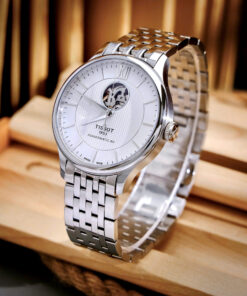 Đồng hồ Tissot Tradition Open Heart Powermatic 80 Mặt Trắng Máy Lộ Cơ Fake 11 40mm