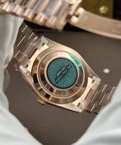 Đồng hồ nam Rolex Day-Date Replica 11 mặt bạc bộ chuyển động calibre 3255 xưởng RC 40mm (2)