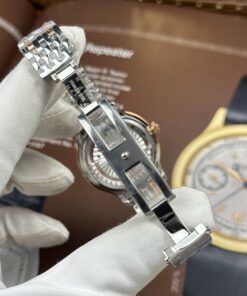 Đồng hồ nữ Omega De Ville Prestige Rep 11 mặt số màu xanh dương máy cơ tự động 34mm (1)