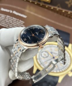 Đồng hồ nữ Omega De Ville Prestige Rep 11 mặt số màu xanh dương máy cơ tự động 34mm (1)