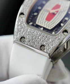 Đồng hồ nữ Richard Mille RM007 chế tác đính full kim cương moissanite HongKong 36mm (2)