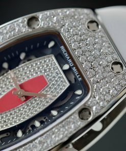 Đồng hồ nữ Richard Mille RM007 chế tác đính full kim cương moissanite HongKong 36mm (2)