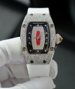 Đồng hồ nữ Richard Mille RM007 chế tác đính full kim cương moissanite HongKong 36mm (2)