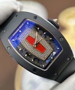 Đồng hồ nữ Richard Mille RM07-01 Replica 11 vỏ gốm đen máy cơ Thuỵ Sỹ super clone xưởng ZF 36mm (2)