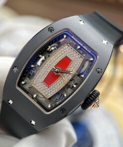 Đồng hồ nữ Richard Mille RM07-01 Replica 11 vỏ gốm đen máy cơ Thuỵ Sỹ super clone xưởng ZF 36mm (2)